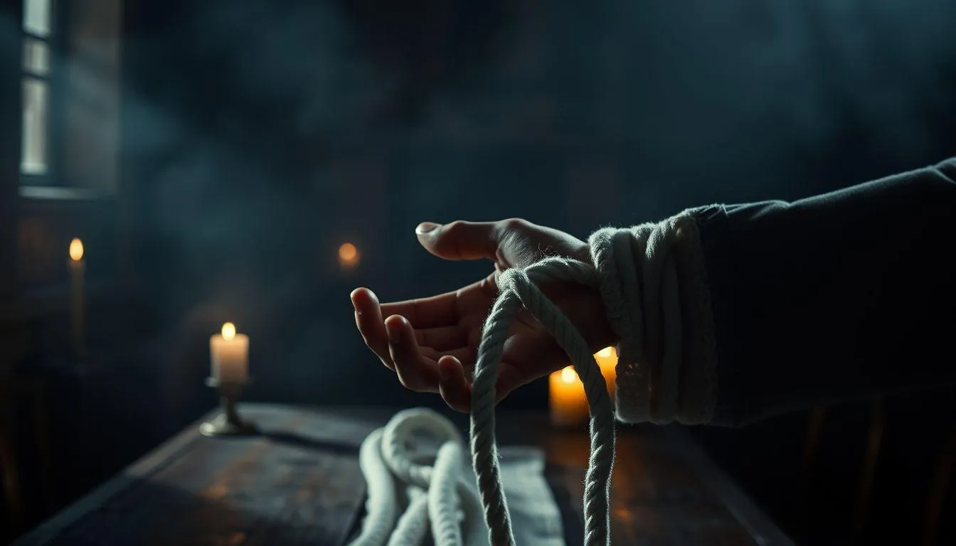 Variasi Mimpi Dikasih Tali Pocong dan Maknanya (c) Ilustrasi AI