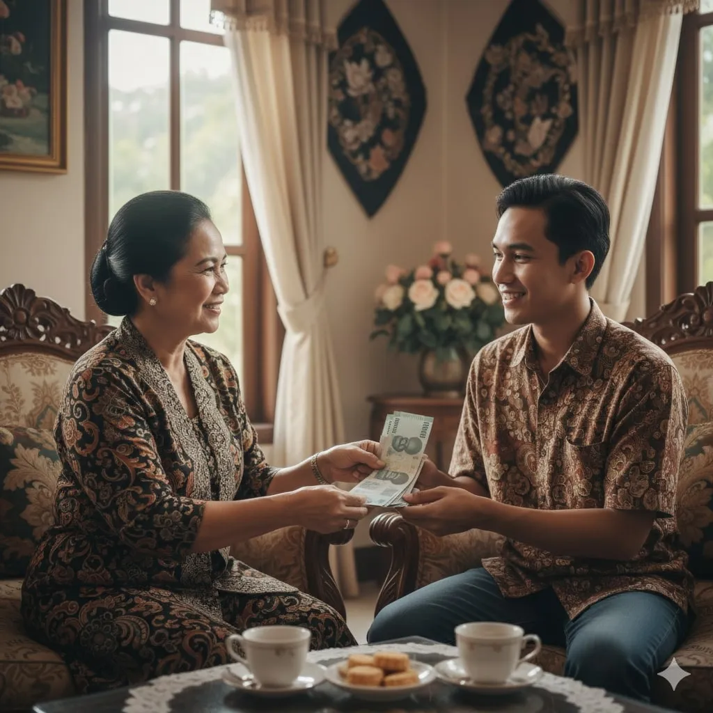 Analisis Psikologis Mimpi Dikasih Uang Mertua (c) Ilustrasi AI