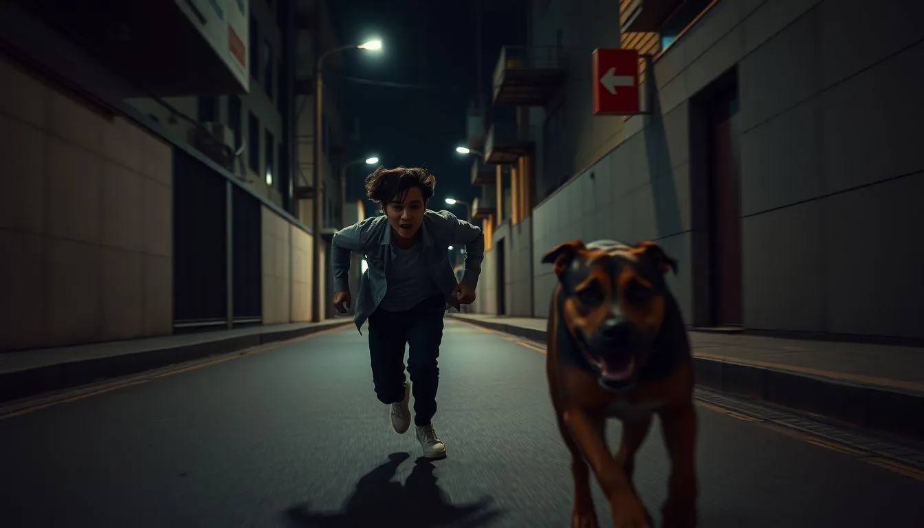 Pengertian dan Makna Umum Arti Mimpi Dikejar Anjing (c) Ilustrasi AI