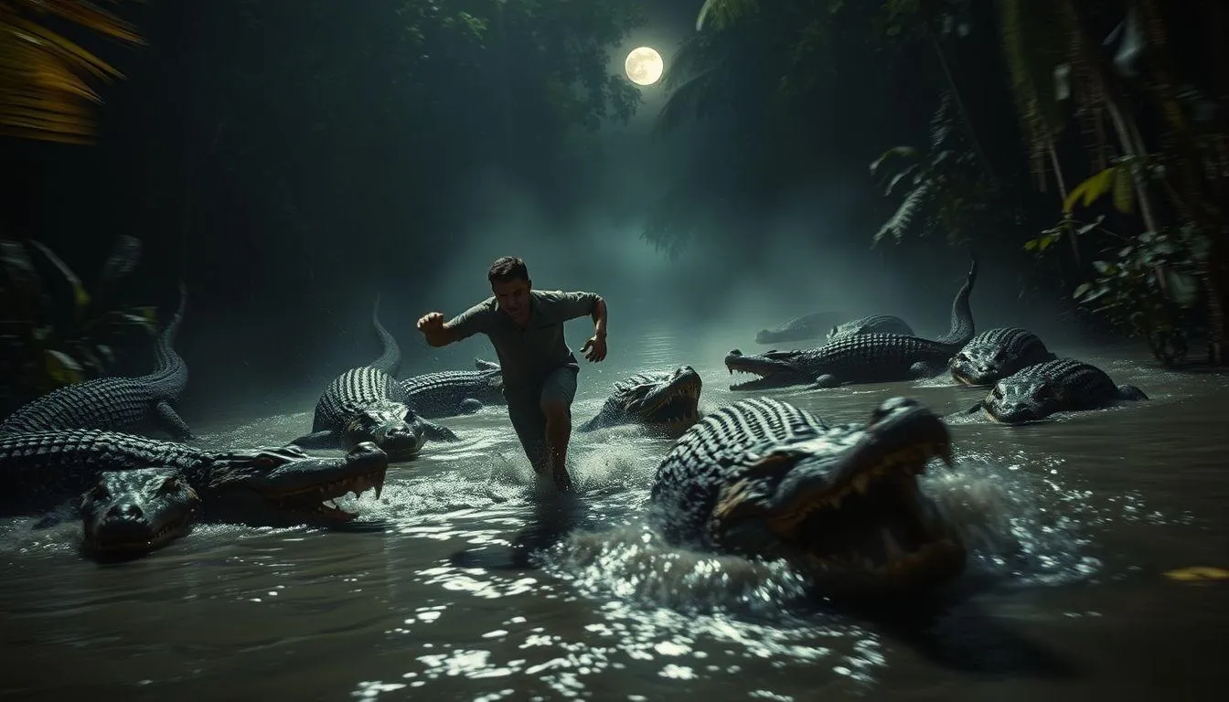 Tafsir Mimpi Dikejar Banyak Buaya Menurut Primbon Jawa (c) Ilustrasi AI