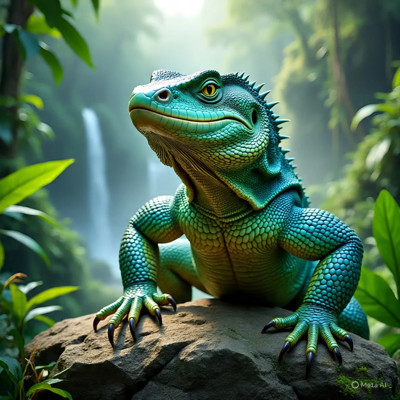 Pengantar: Memahami Mimpi Dikejar Biawak (c) Ilustrasi AI