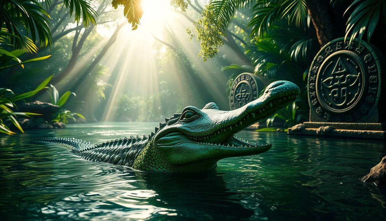 Tafsir Mimpi Dikejar Buaya Hijau Menurut Primbon Jawa (c) Ilustrasi AI