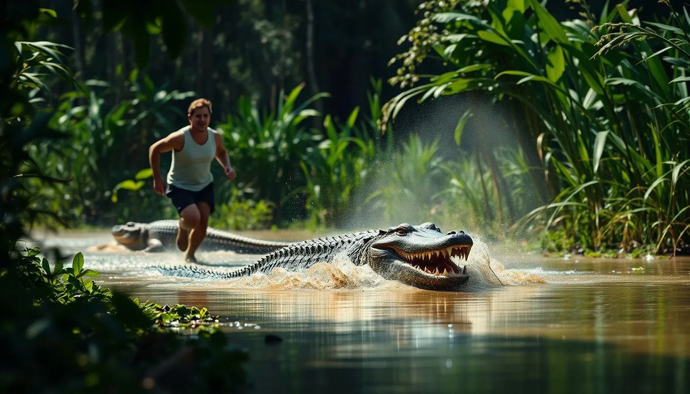 Makna Psikologis Mimpi Dikejar Buaya Hijau (c) Ilustrasi AI