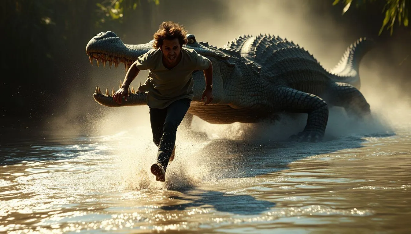 Tafsir Mimpi Dikejar Buaya Tapi Selamat Menurut Primbon Jawa (c) Ilustrasi AI