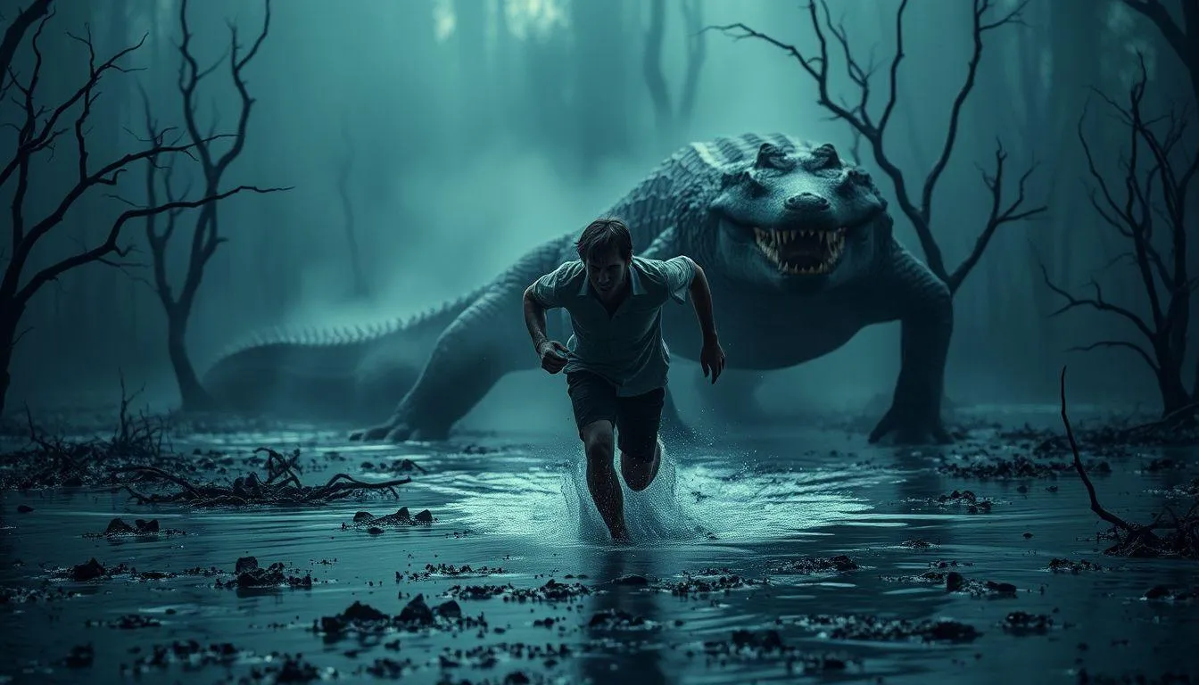 Interpretasi Psikologis Mimpi Dikejar Buaya Tapi Selamat (c) Ilustrasi AI