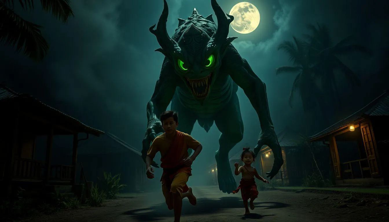 Pengantar: Memahami Fenomena Mimpi Dikejar Buto Ijo (c) Ilustrasi AI