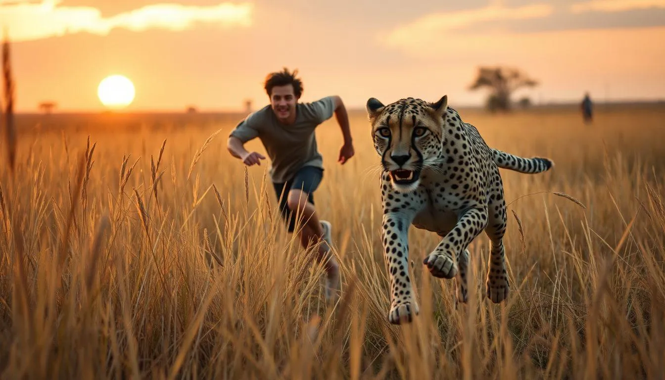 Pengantar: Memahami Mimpi Dikejar Cheetah (c) Ilustrasi AI