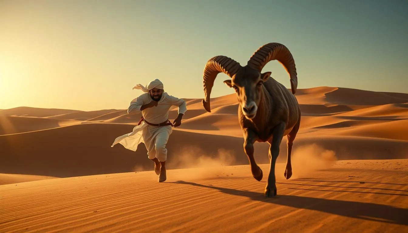 Tafsir Mimpi Dikejar Domba dalam Perspektif Islam (c) Ilustrasi AI