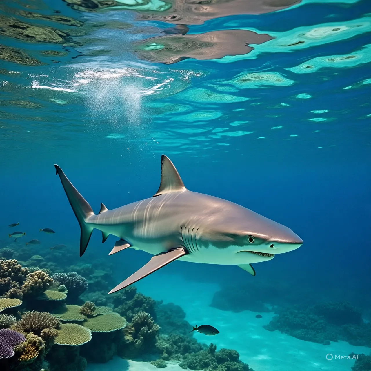 Pesan dan Peringatan dari Mimpi Dikejar Hiu (c) Ilustrasi AI