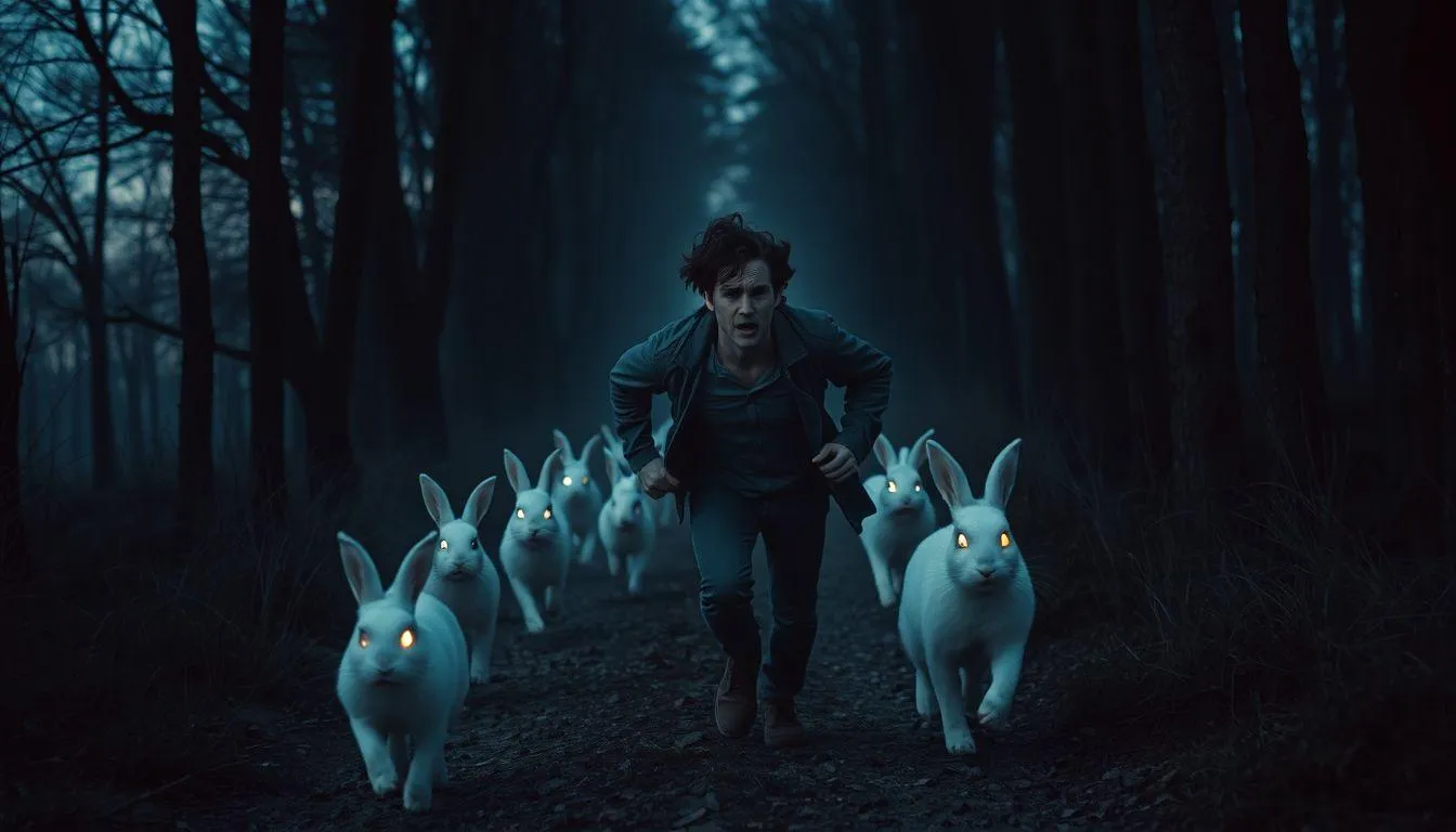 Pengertian dan Makna Umum Mimpi Dikejar Kelinci (c) Ilustrasi AI