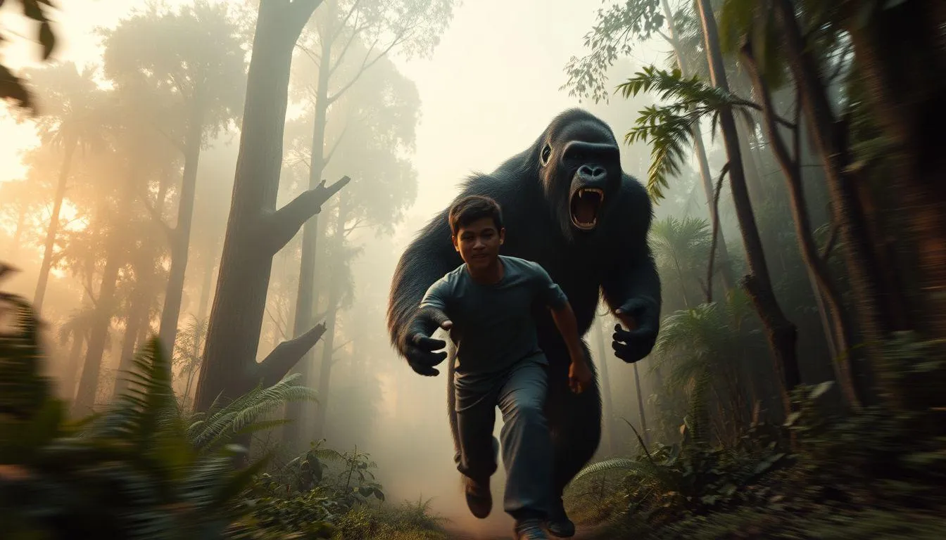 Pengenalan Mimpi Dikejar Kingkong Raksasa (c) Ilustrasi AI