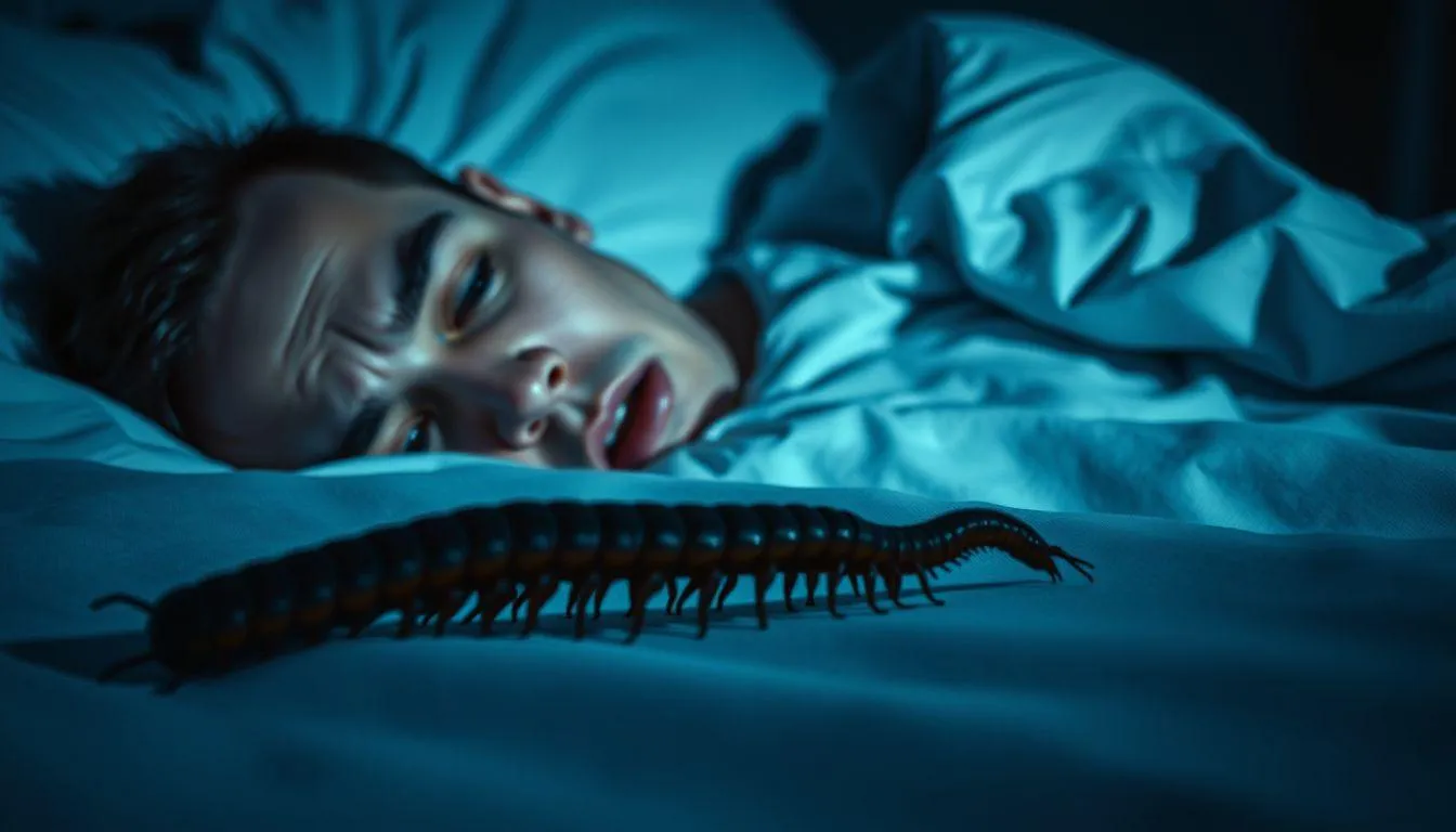 Makna Psikologis Mimpi Dikejar Lipan (c) Ilustrasi AI