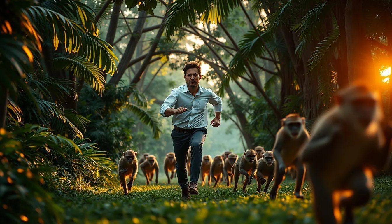 Makna Mimpi Dikejar Monyet dalam Hubungan Interpersonal (c) Ilustrasi AI