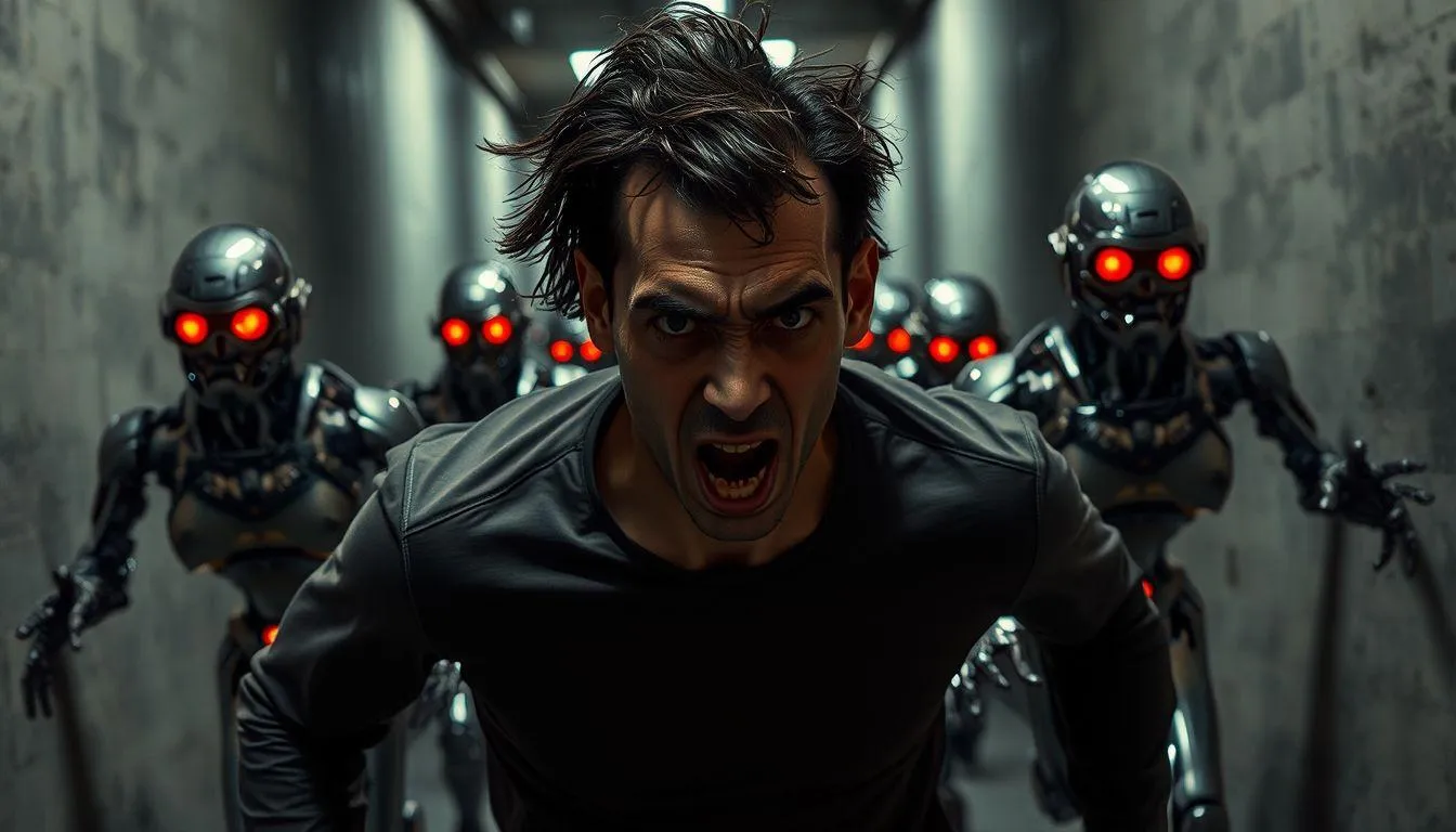 Pengertian dan Makna Dasar Mimpi Dikejar Robot (c) Ilustrasi AI