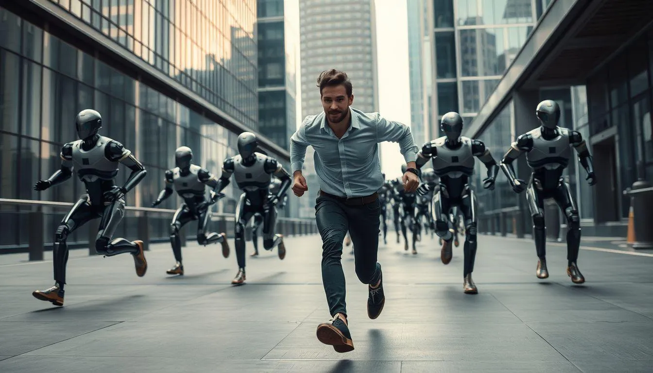 Pesan dan Pelajaran dari Mimpi Dikejar Robot (c) Ilustrasi AI