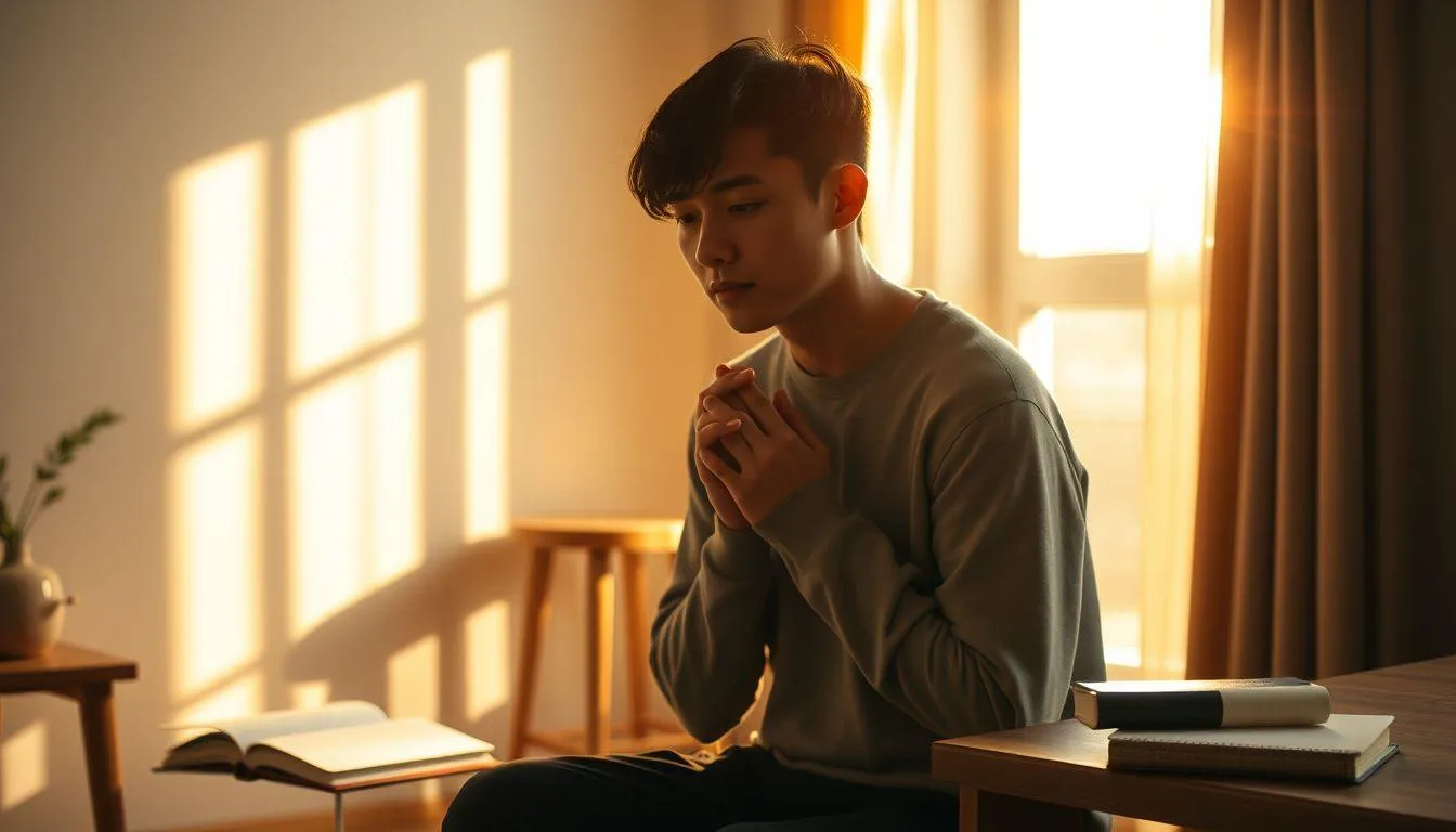 Seorang pria duduk melamun (c) Ilustrasi AI