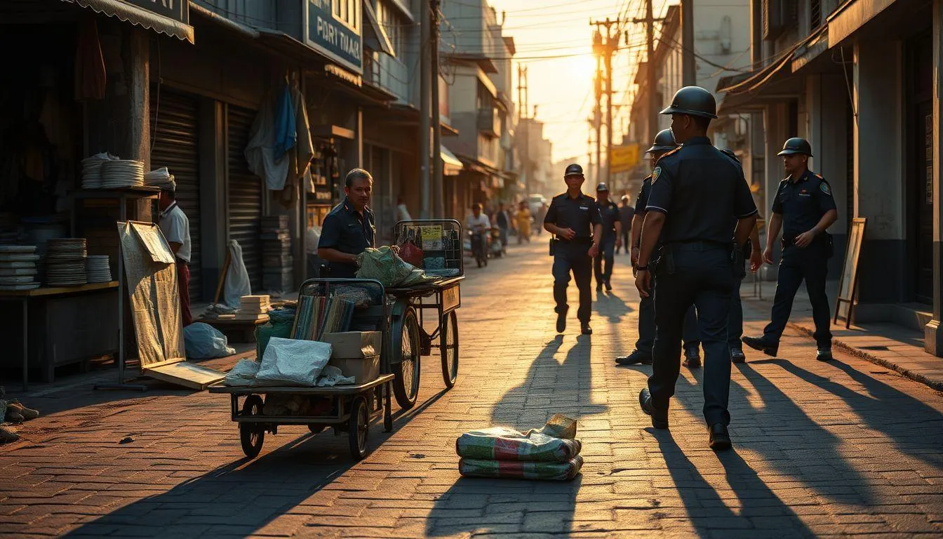 Perbedaan Mimpi Dikejar Satpol PP dengan Mimpi Dikejar Aparat Lainnya (c) Ilustrasi AI