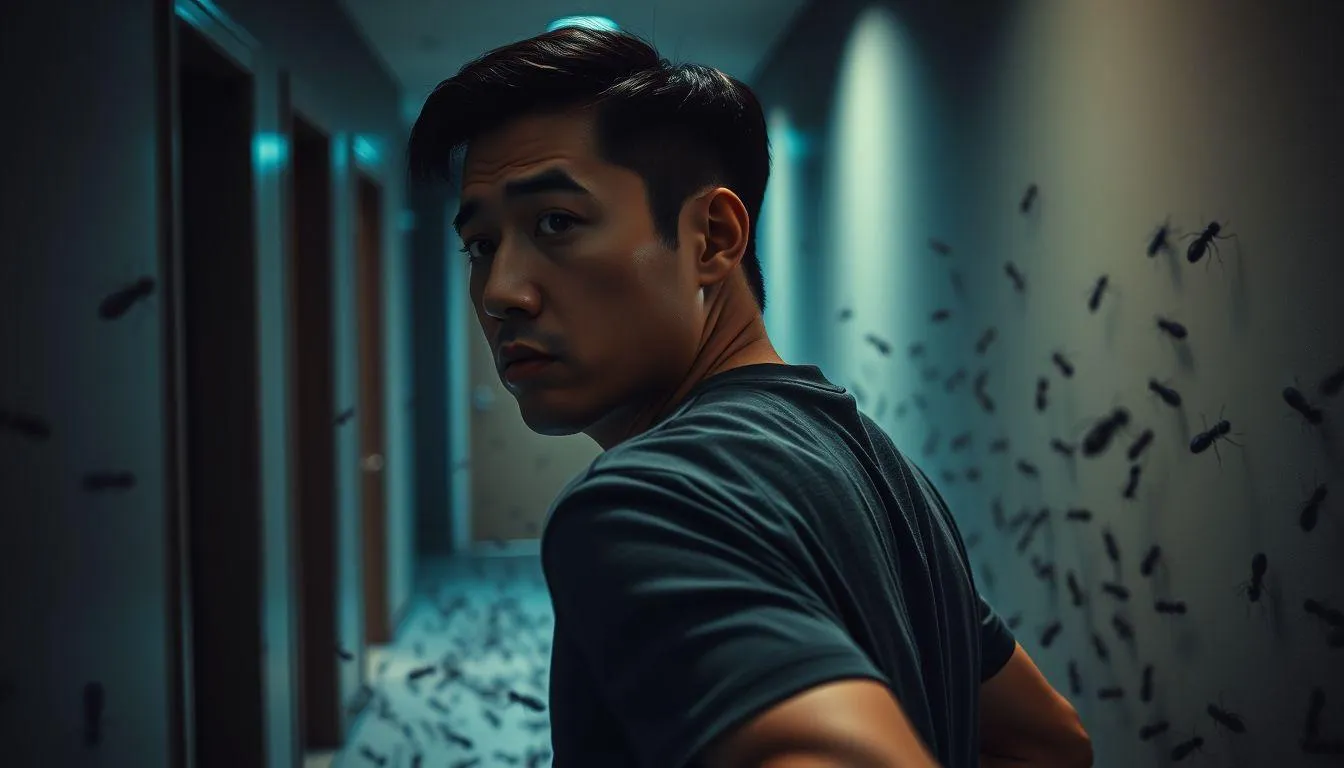 Pengertian dan Makna Umum Mimpi Dikejar Semut (c) Ilustrasi AI