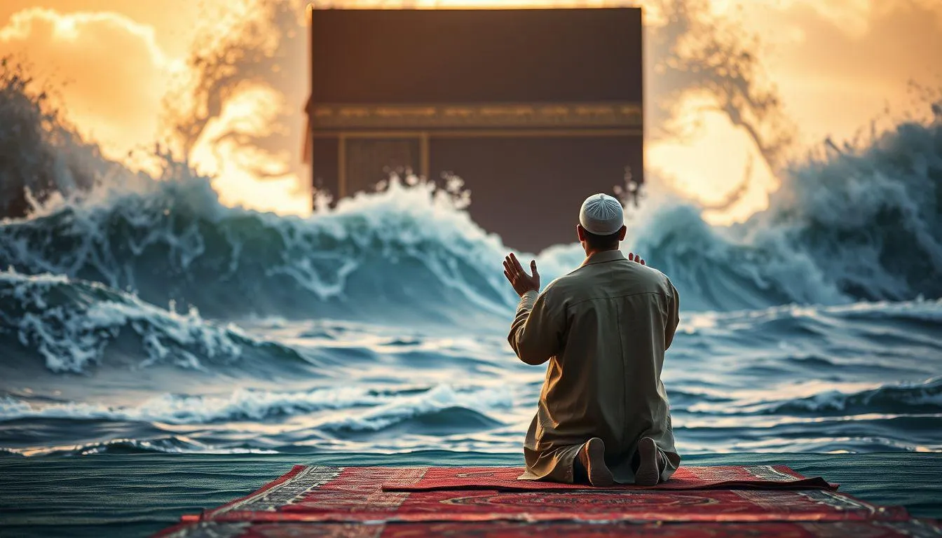 Makna Psikologis dan Spiritual Mimpi Dikejar Tsunami (c) Ilustrasi AI