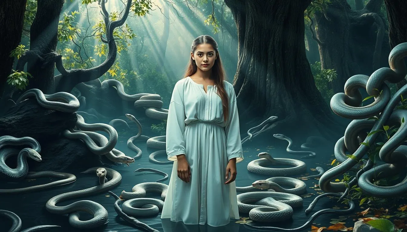 Variasi Mimpi Dikelilingi Ular dan Maknanya (c) Ilustrasi AI