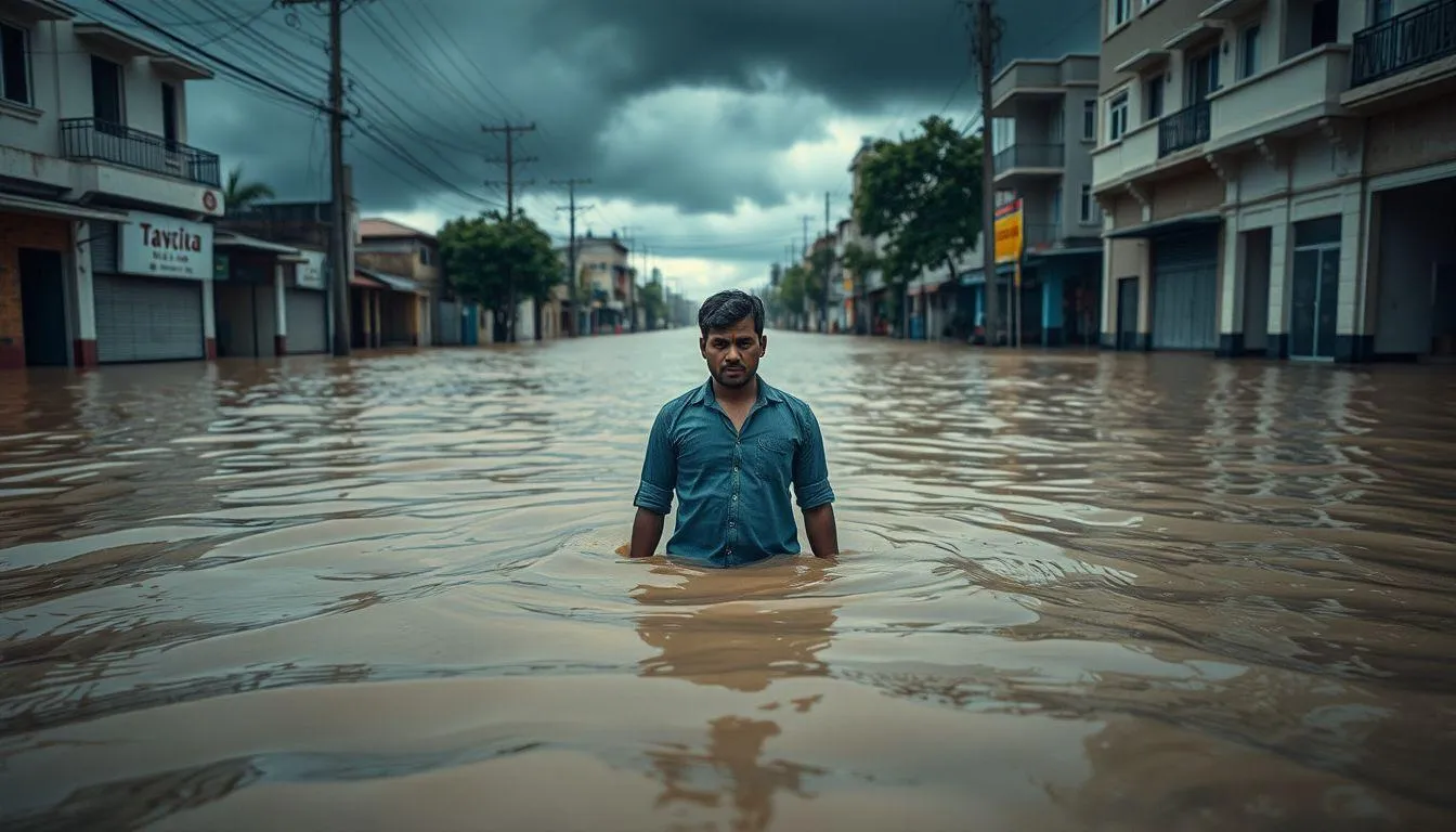 Pengertian dan Makna Dasar Mimpi Dikepung Banjir (c) Ilustrasi AI