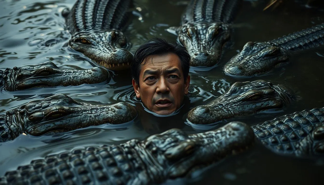 Faktor Psikologis yang Mempengaruhi Mimpi Dikepung Buaya (c) Ilustrasi AI