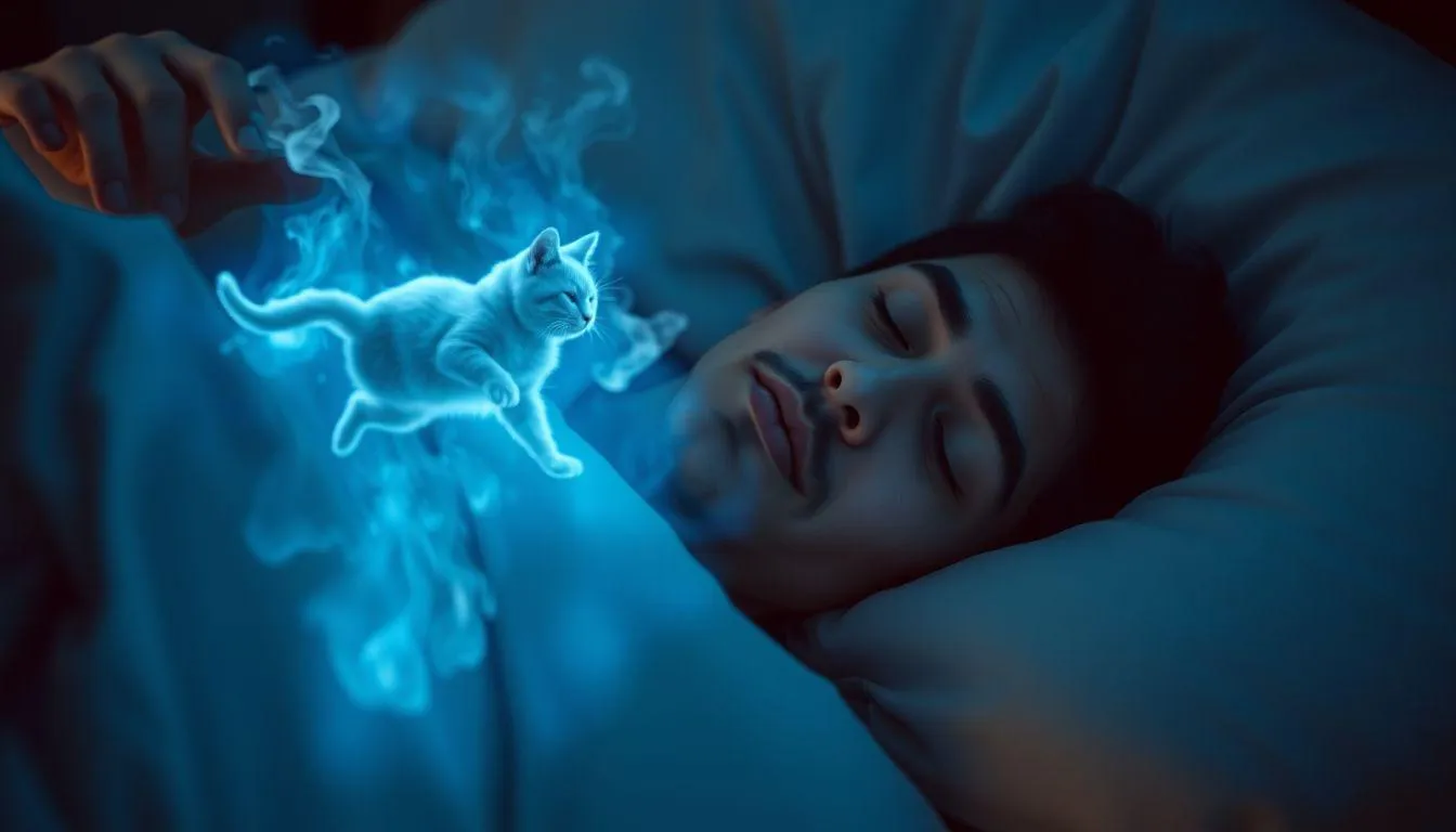 Pengertian dan Makna Dasar Mimpi Dilempar Kucing (c) Ilustrasi AI