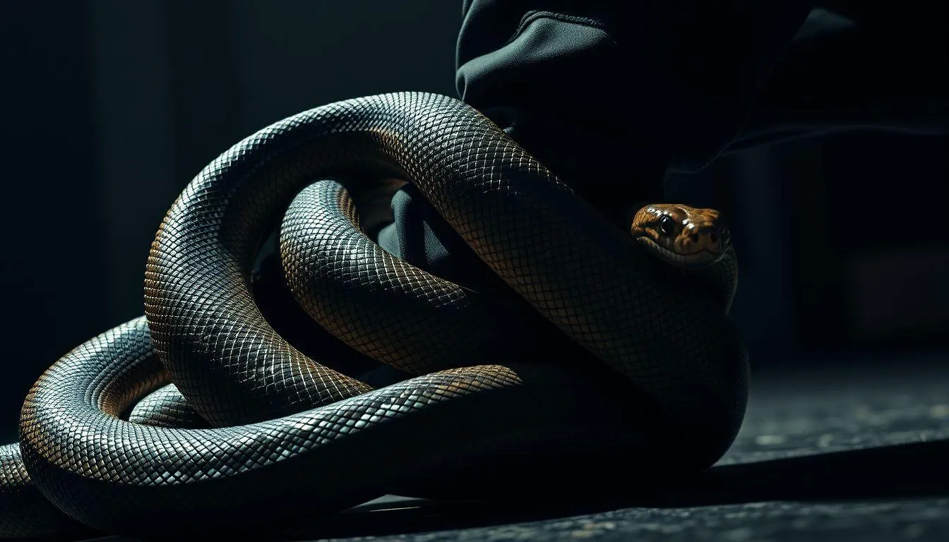 Pengertian Dasar Mimpi Dililit Ular di Kaki Kanan (c) Ilustrasi AI