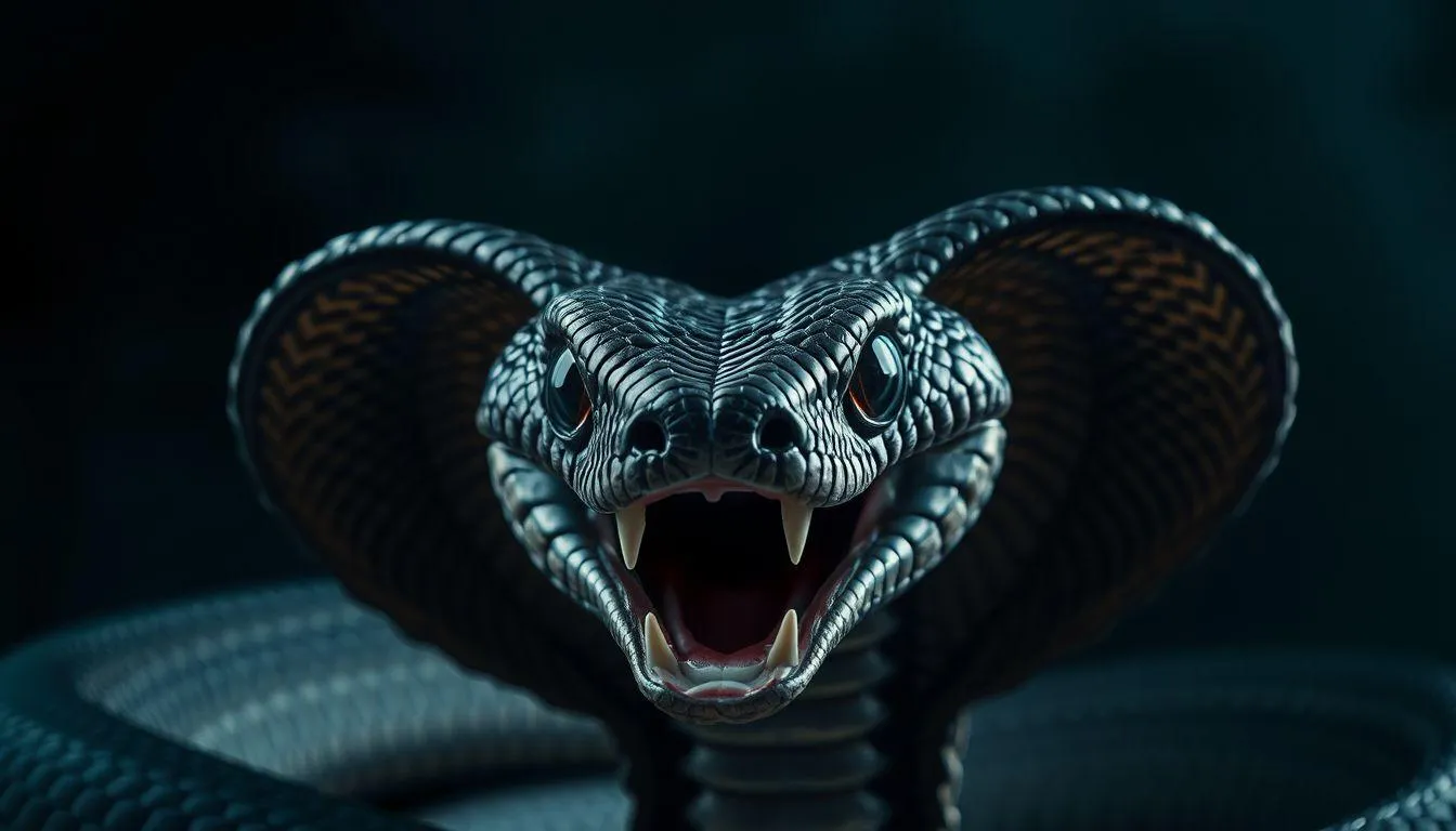 Jenis-Jenis Mimpi Disembur Ular dan Maknanya (c) Ilustrasi AI