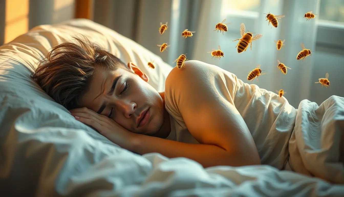 Definisi dan Konsep Dasar Mimpi Disengat Lebah (c) Ilustrasi AI