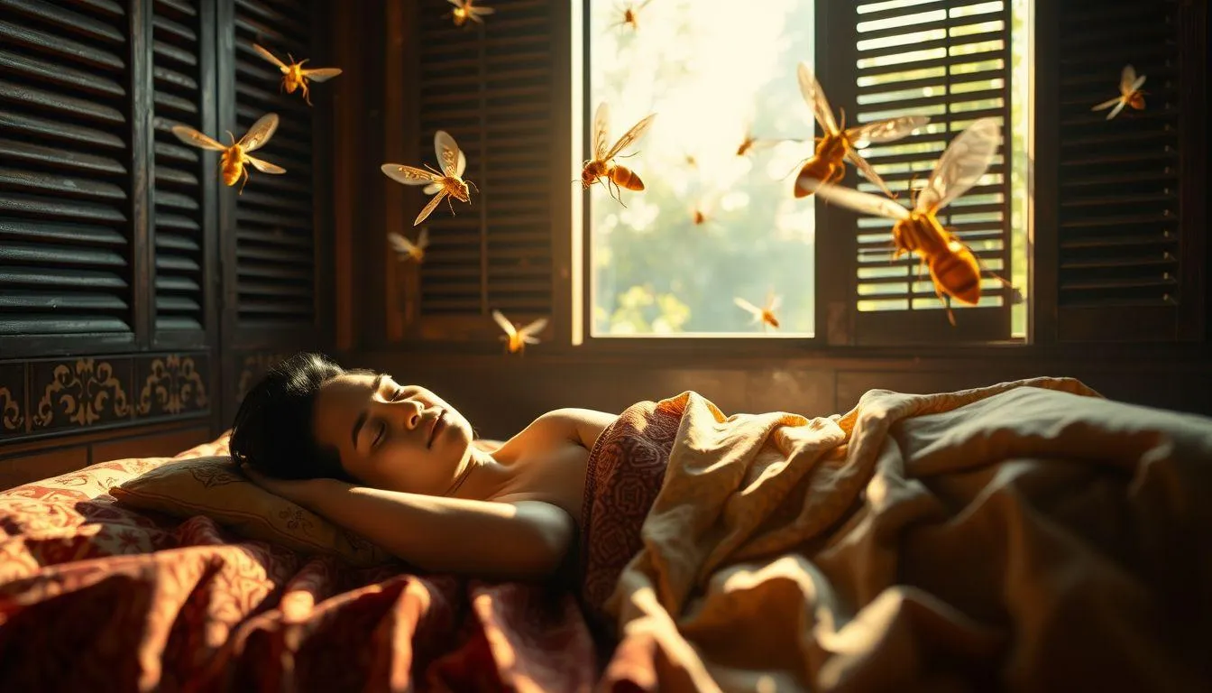 Pengertian dan Makna Umum Mimpi Disengat Tawon dalam Primbon Jawa (c) Ilustrasi AI