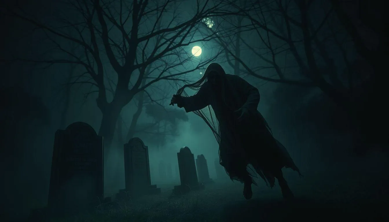 Interpretasi Mimpi Ditarik Pocong Berdasarkan Konteks (c) Ilustrasi AI