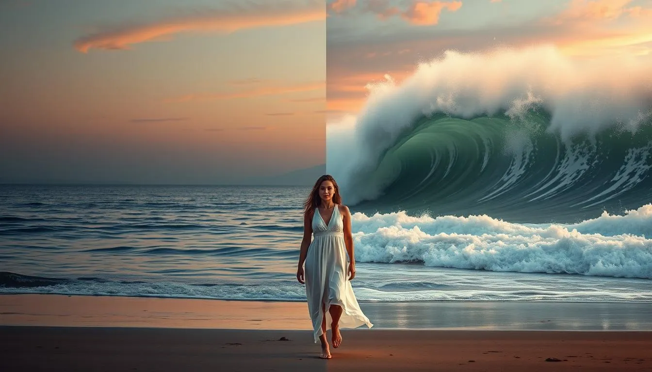 Perspektif Psikologi tentang Mimpi Ombak (c) Ilustrasi AI