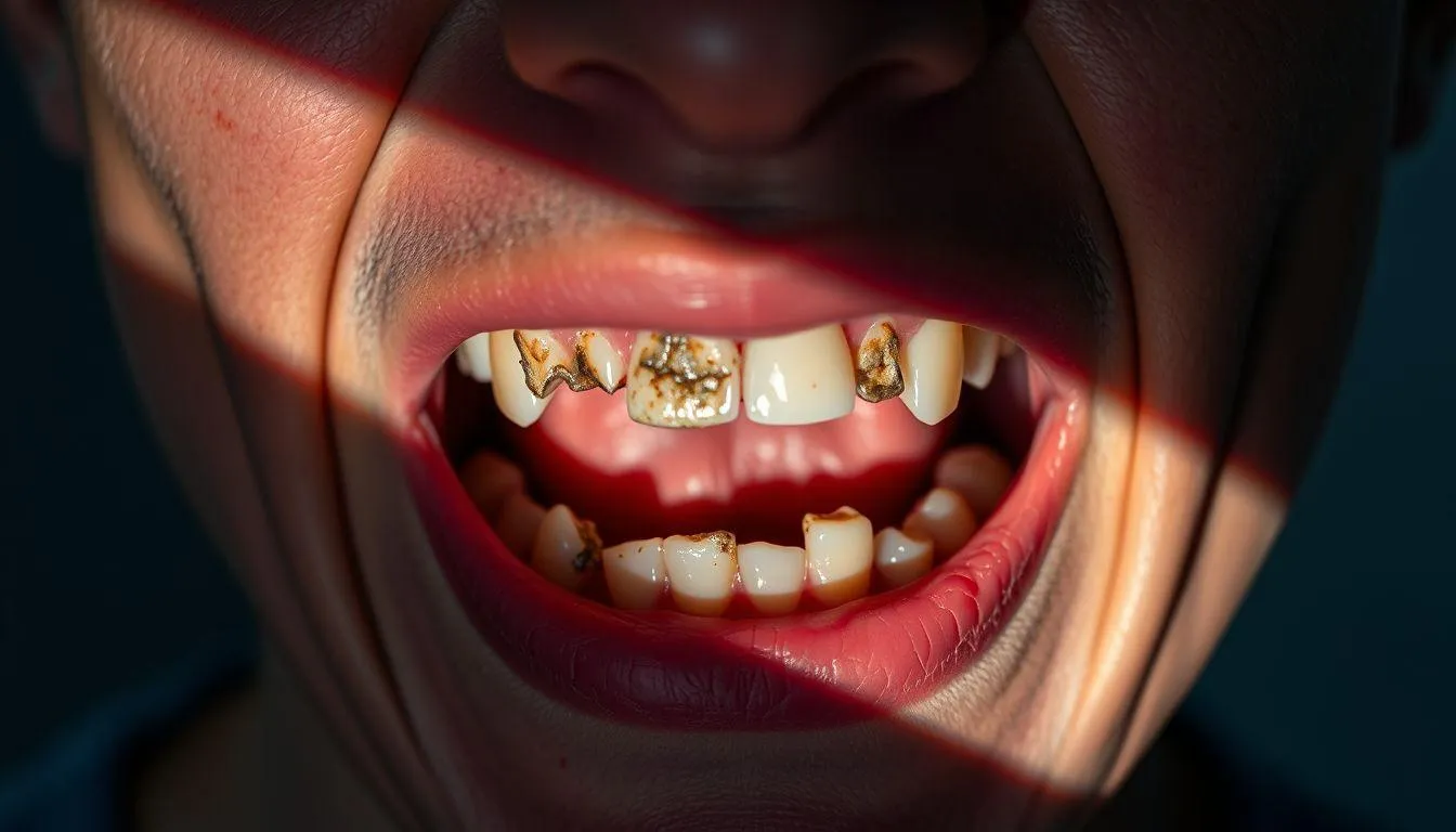 Pengertian dan Makna Umum Mimpi Gigi Copot Sebagian (c) Ilustrasi AI