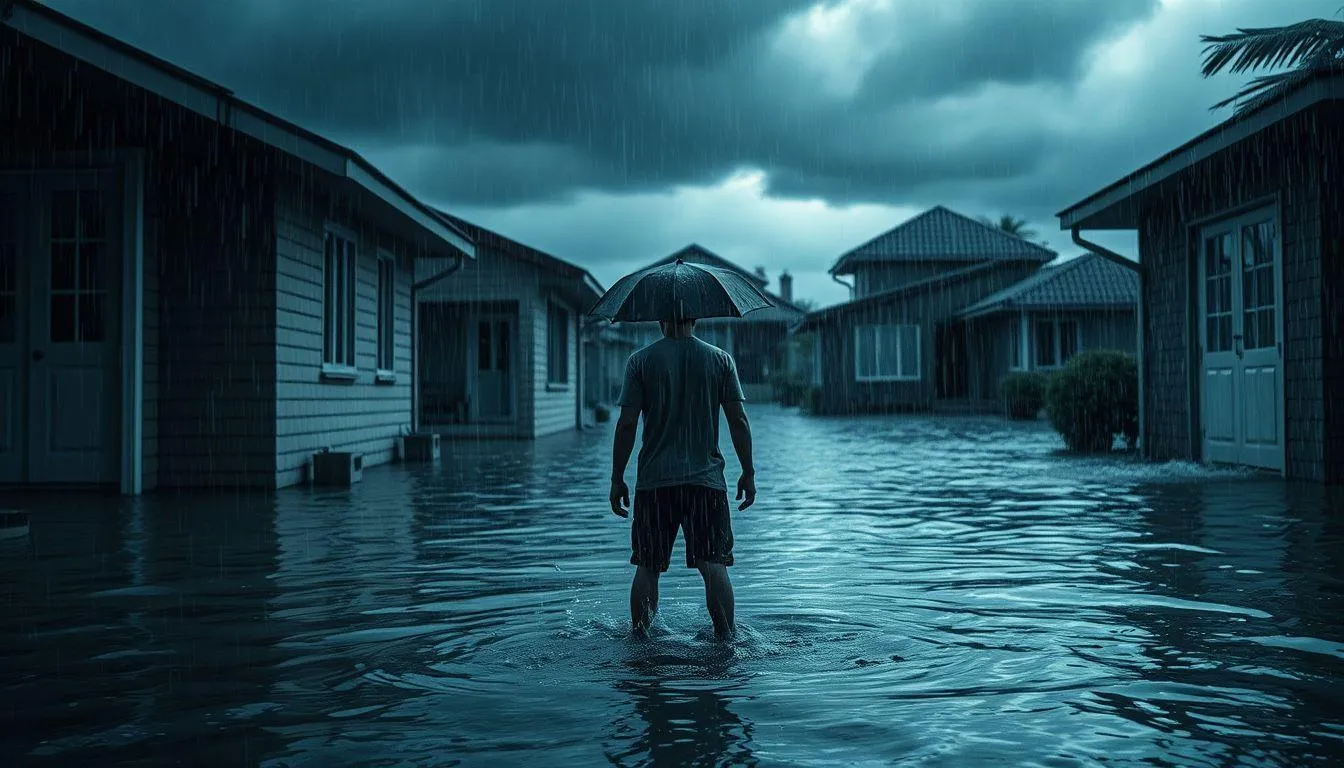 Jenis-Jenis Mimpi Hujan Deras dan Banjir Beserta Artinya (c) Ilustrasi AI