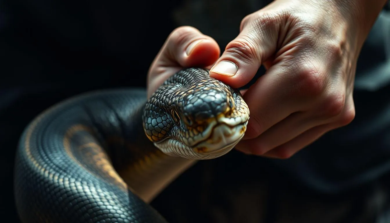 Interpretasi Berdasarkan Cara Membunuh Ular (c) Ilustrasi AI