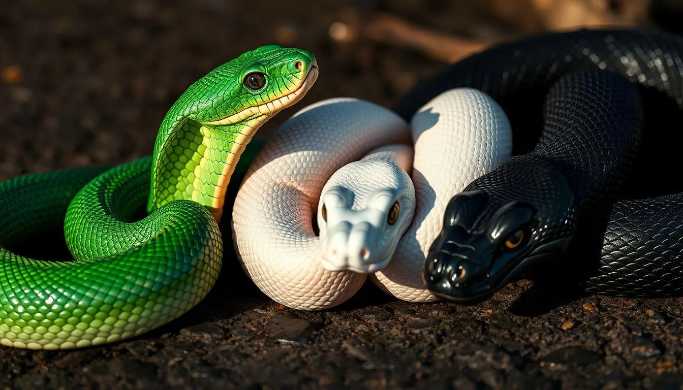 Makna Berdasarkan Jenis dan Warna Ular (c) Ilustrasi AI