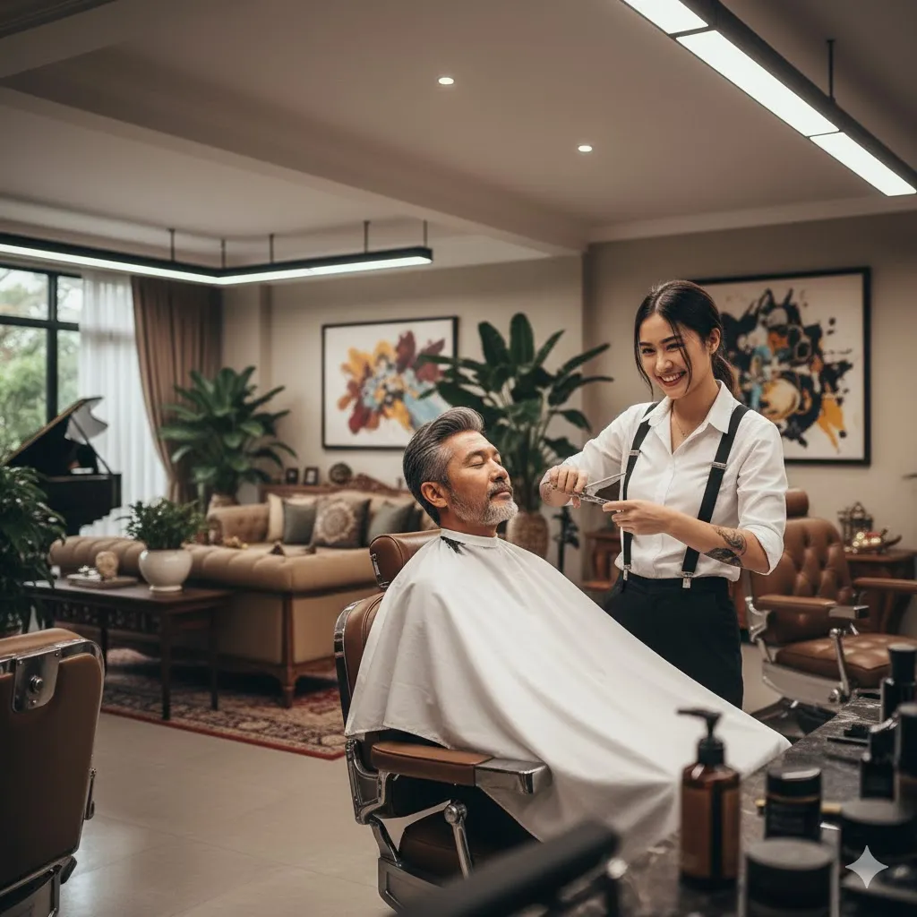 Makna Umum Mimpi Istri Memotong Rambut Suami (c) Ilustrasi AI