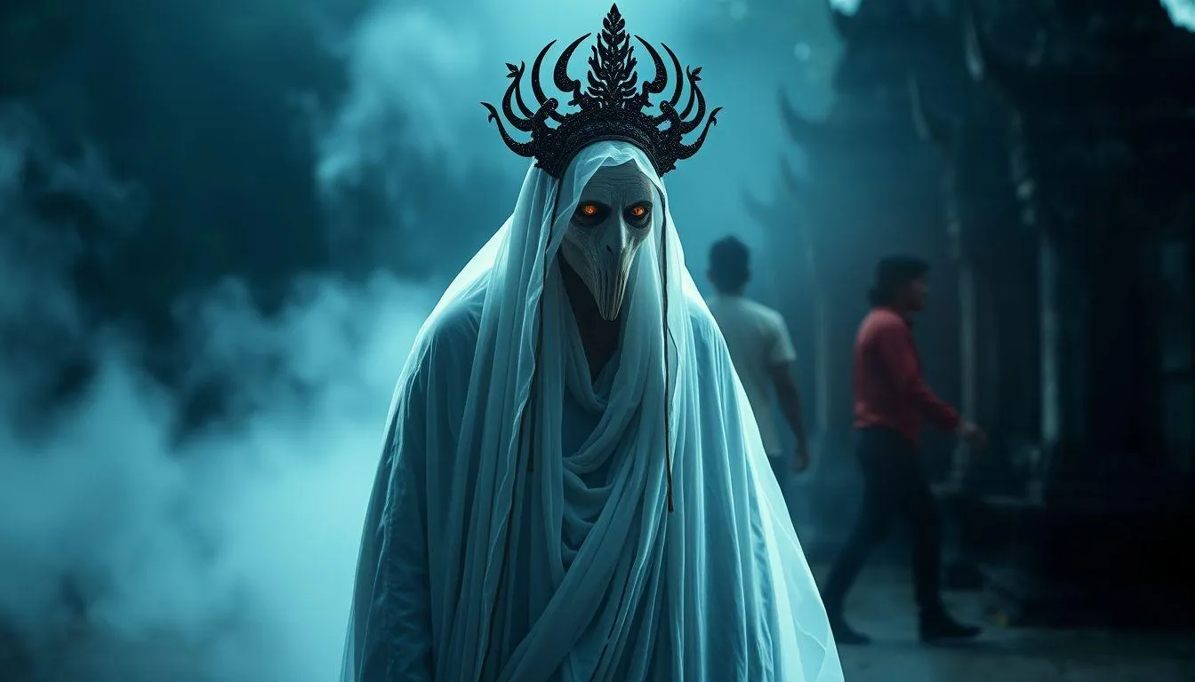 Pengertian dan Makna Dasar Mimpi Jadi Pocong (c) Ilustrasi AI