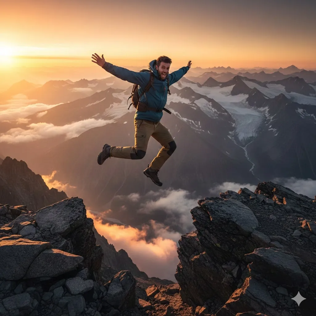 Cara Mengatasi dan Mencegah Mimpi Jatuh dari Gunung (c) Ilustrasi AI