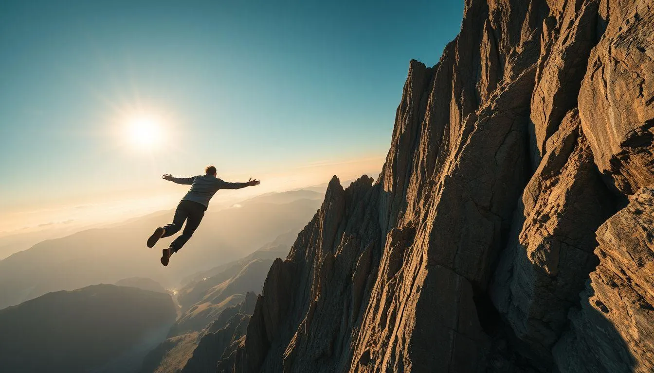 Analisis Psikologis Mimpi Jatuh dari Gunung (c) Ilustrasi AI