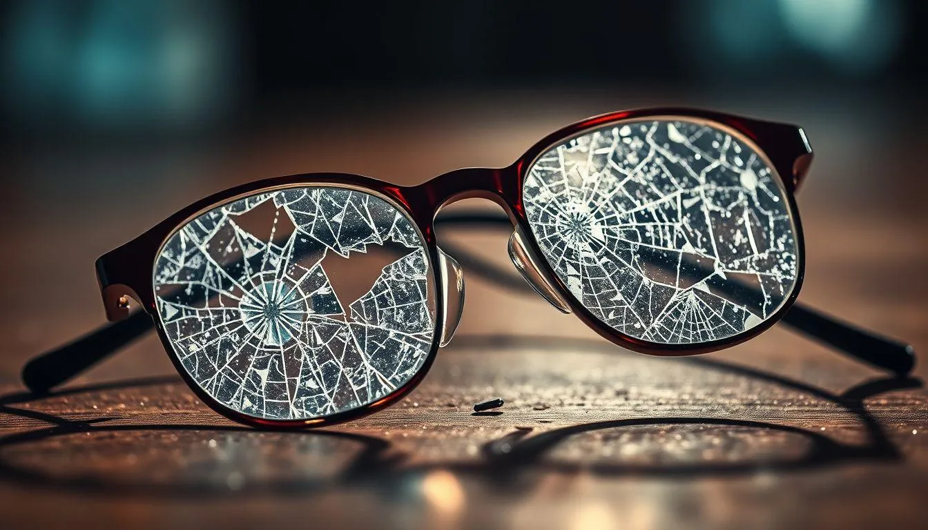 Pengertian dan Makna Umum Mimpi Kacamata Patah (c) Ilustrasi AI