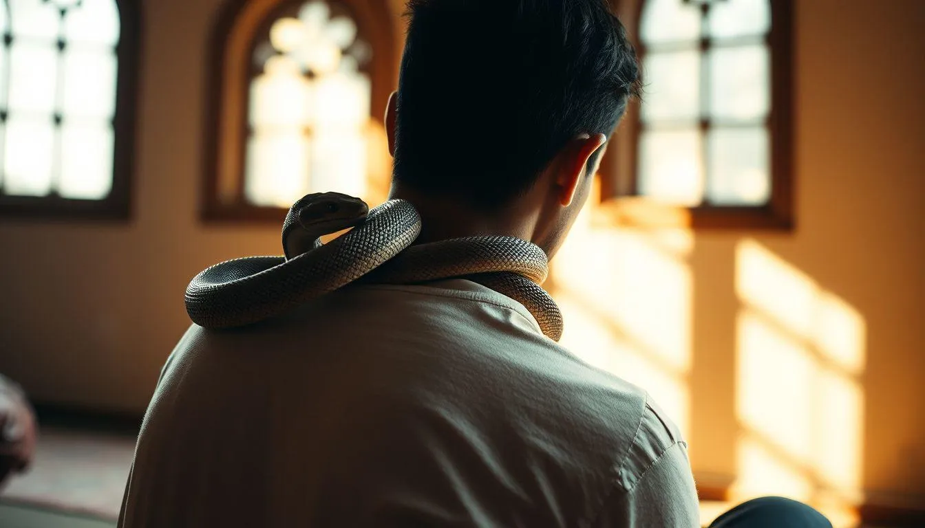 Pesan dan Hikmah dari Mimpi Kejatuhan Ular di Punggung (c) Ilustrasi AI