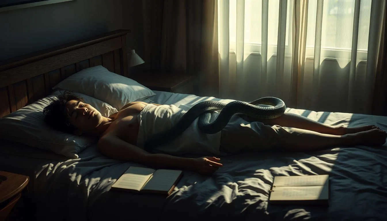 Cara Menyikapi dan Merespons Mimpi Kejatuhan Ular di Punggung (c) Ilustrasi AI