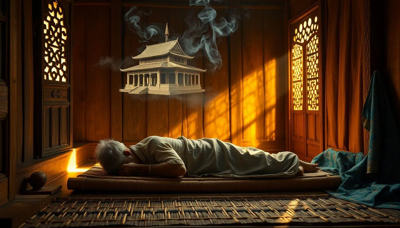 Seseorang tidur dan bermimpi (c) Ilustrasi AI