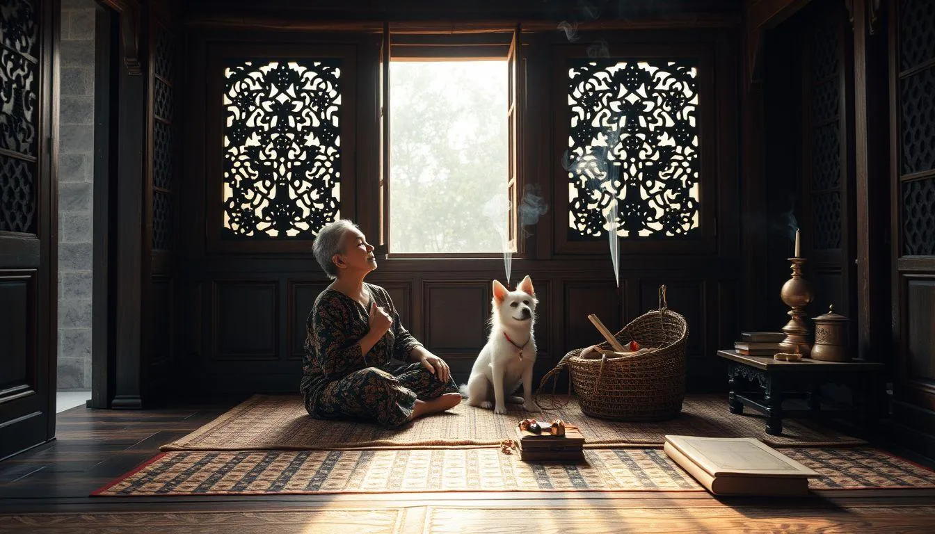 Arti Mimpi Kena Air Liur Anjing dalam Primbon Jawa dan Islam (c) Ilustrasi AI