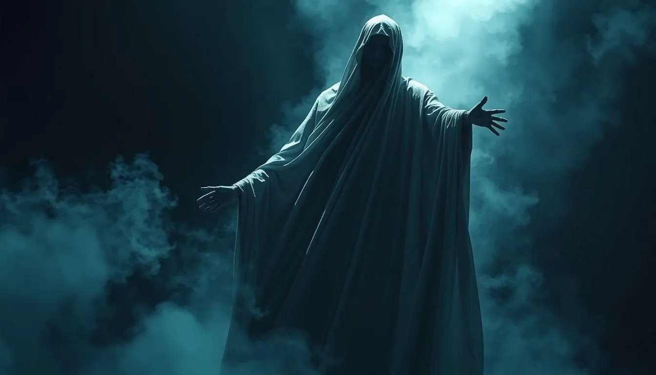 Pengertian dan Makna Dasar Mimpi Ketemu Pocong Besar (c) Ilustrasi AI