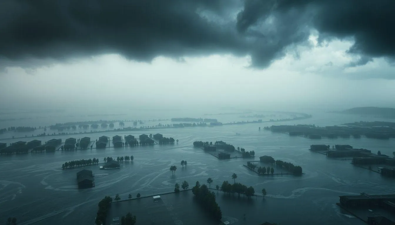 Pengertian dan Makna Dasar Mimpi Kiamat Banjir Besar (c) Ilustrasi AI