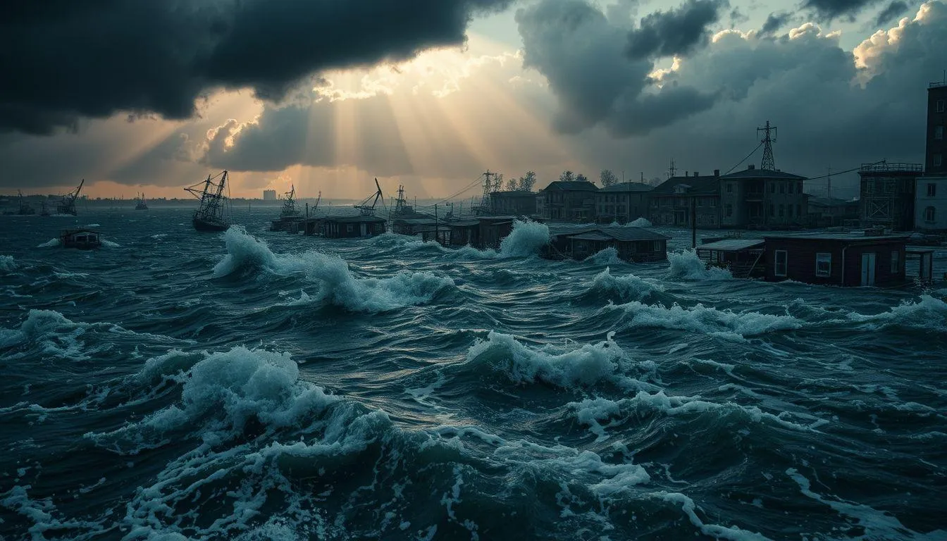 Simbolisme Air dan Bencana dalam Mimpi Kiamat (c) Ilustrasi AI