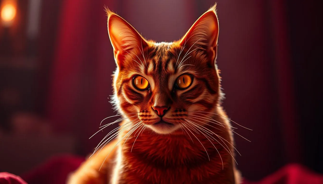 Simbolisme Warna Merah pada Kucing dalam Mimpi (c) Ilustrasi AI